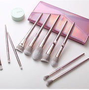 Makeup brush, Makeup Brush Set with Pink Clutch