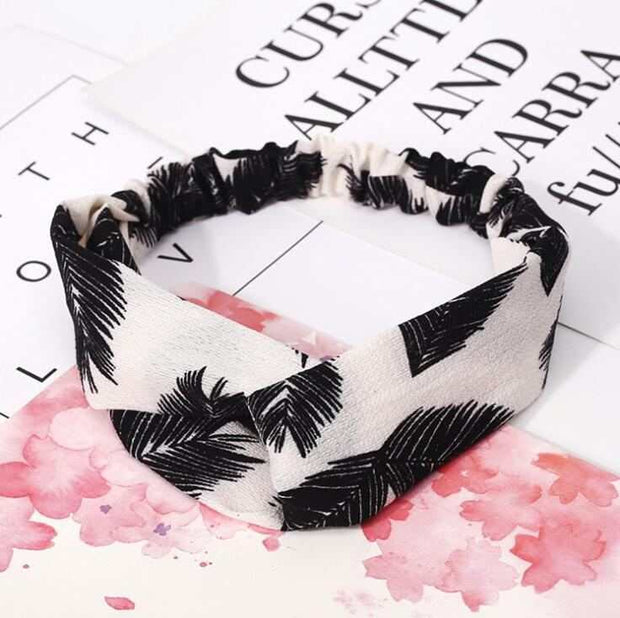 Women's Retro Style Printed Headband  Vintage Fashion Headband for Women