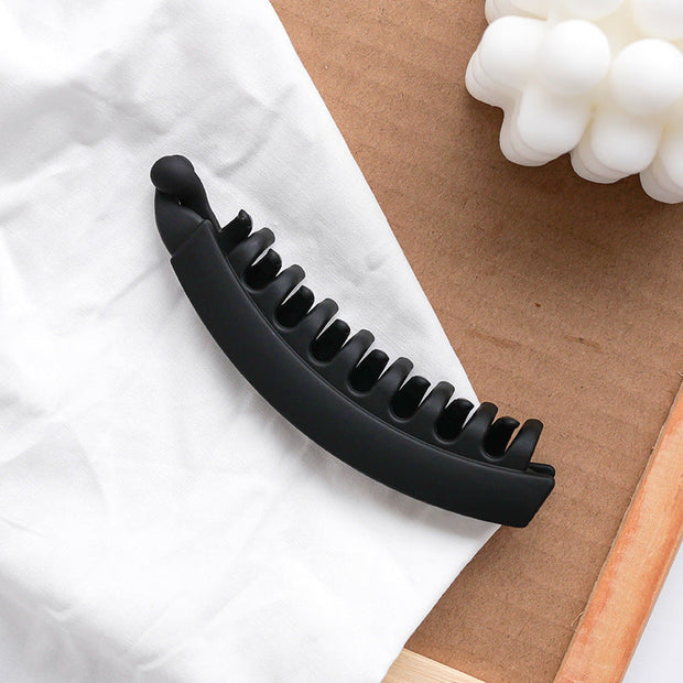 Banana Hair Clip Claws Banana Chic Hair Clamps Hairpin Strong Hold Ponytail Holder Clip Matte Banana Clips For Women Girls, Strong Hold Banana Hair Clip