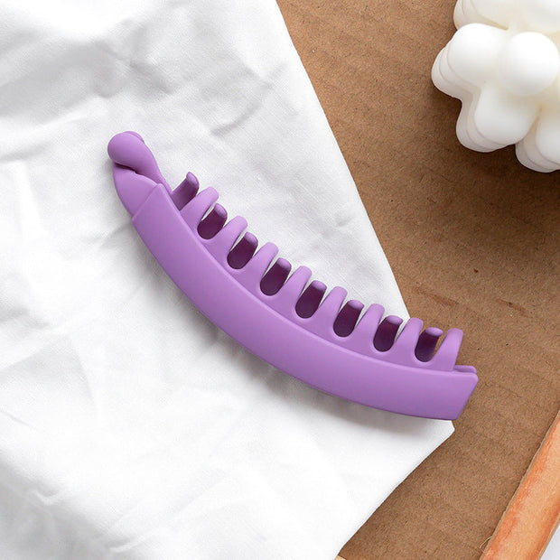 Banana Hair Clip Claws Banana Chic Hair Clamps Hairpin Strong Hold Ponytail Holder Clip Matte Banana Clips For Women Girls, Strong Hold Banana Hair Clip