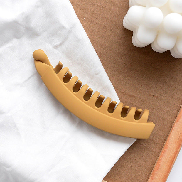 Banana Hair Clip Claws Banana Chic Hair Clamps Hairpin Strong Hold Ponytail Holder Clip Matte Banana Clips For Women Girls, Strong Hold Banana Hair Clip