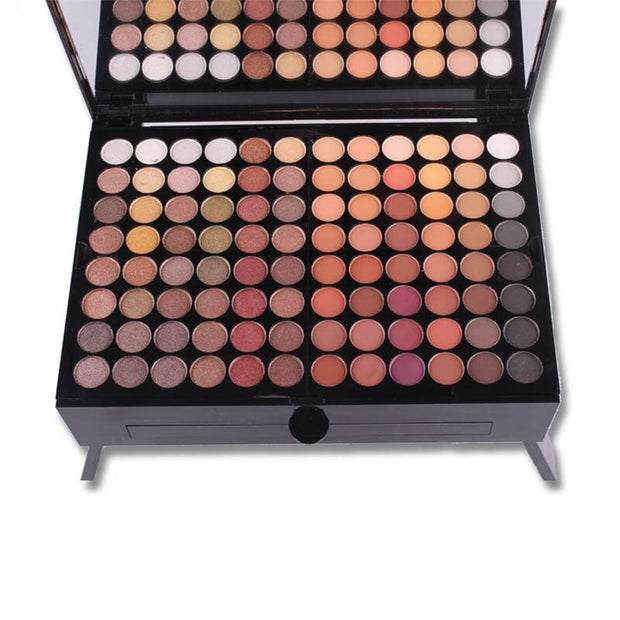 180 Colors Eyes Shadow Blush Set Personalized Piano-shaped Makeup Palette Box, 180 Color Eyeshadow Blush Palette