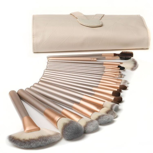 Makeup brush, Makeup Brush Set with Pink Clutch