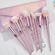 Makeup brush, Makeup Brush Set with Pink Clutch