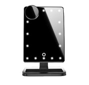 Touch Screen Makeup Mirror With 20 LED Light Bluetooth Music Speaker 10X Magnifying Mirrors Lights, Touch Screen LED Makeup Mirror