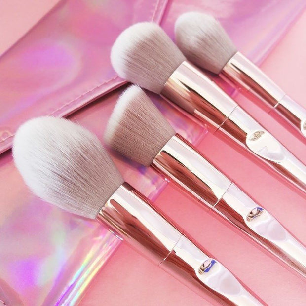 Makeup brush, Makeup Brush Set with Pink Clutch