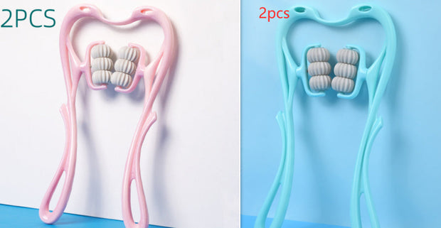Multifunctional Manual Six-wheel Neck Massager Massage Relieve Roller Massage Tool, Manual Neck Massager