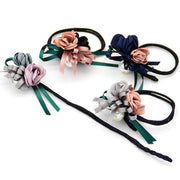 Bun Hair Half Bun Pearl Flower Hair Plate Hair Elastic Korean Styling Headdress Hair Accessories, Korean Pearl Flower Hair Plate