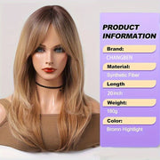  Heat-resistant Wig Elegant And Heat-resistant, Non-toxic Wig With Lon,Elegant Heat-Resistant Wig