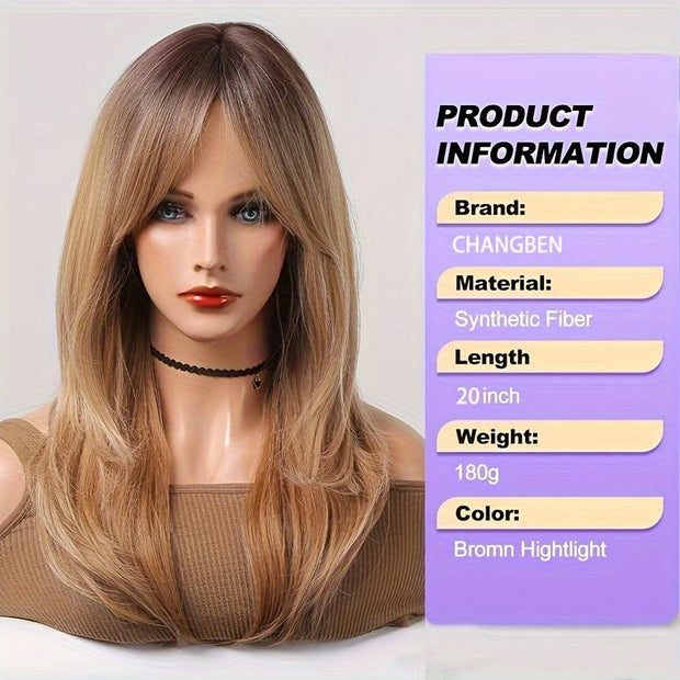  Heat-resistant Wig Elegant And Heat-resistant, Non-toxic Wig With Lon,Elegant Heat-Resistant Wig