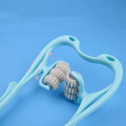 Multifunctional Manual Six-wheel Neck Massager Massage Relieve Roller Massage Tool, Manual Neck Massager