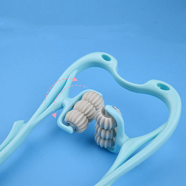 Multifunctional Manual Six-wheel Neck Massager Massage Relieve Roller Massage Tool, Manual Neck Massager