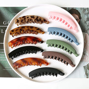 Banana Hair Clip Claws Banana Chic Hair Clamps Hairpin Strong Hold Ponytail Holder Clip Matte Banana Clips For Women Girls, Strong Hold Banana Hair Clip 