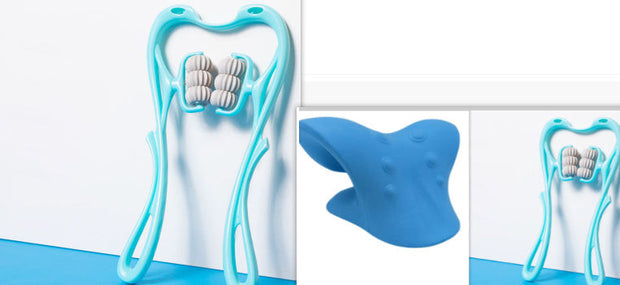 Multifunctional Manual Six-wheel Neck Massager Massage Relieve Roller Massage Tool, Manual Neck Massager