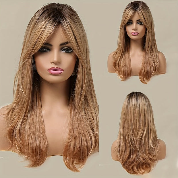 Heat-resistant Wig Elegant And Heat-resistant, Non-toxic Wig With Lon,Elegant Heat-Resistant Wig