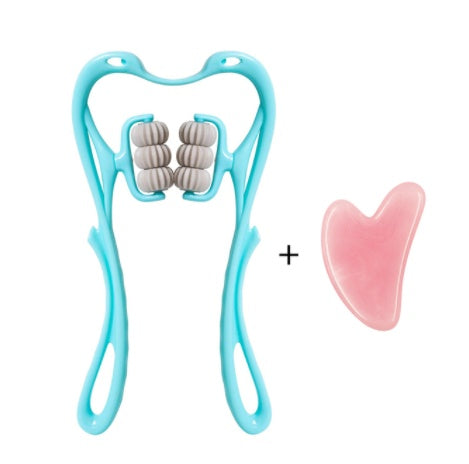 Multifunctional Manual Six-wheel Neck Massager Massage Relieve Roller Massage Tool, Manual Neck Massager
