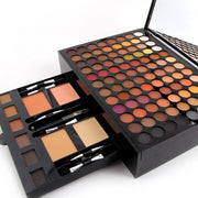 180 Colors Eyes Shadow Blush Set Personalized Piano-shaped Makeup Palette Box, 180 Color Eyeshadow Blush Palette