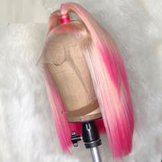 Gradient Front Lace Semi-machine-made High-quality Human Hair, Gradient Lace Front Wig