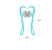 Multifunctional Manual Six-wheel Neck Massager Massage Relieve Roller Massage Tool, Manual Neck Massager