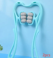 Multifunctional Manual Six-wheel Neck Massager Massage Relieve Roller Massage Tool, Manual Neck Massager