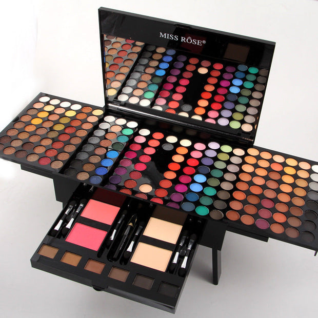 180 Colors Eyes Shadow Blush Set Personalized Piano-shaped Makeup Palette Box, 180 Color Eyeshadow Blush Palette